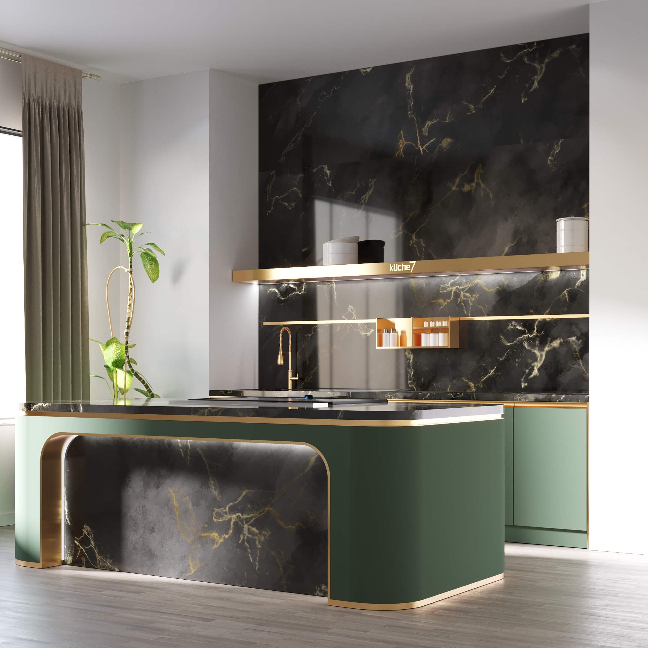 Marble counter kitchen
