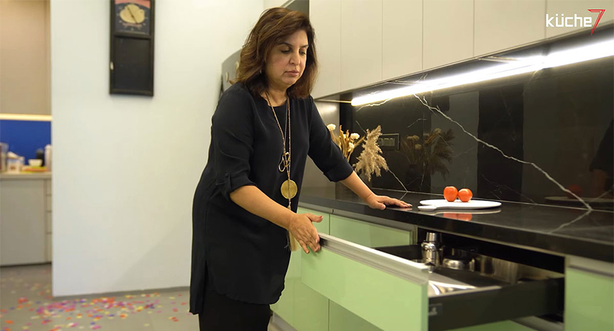 Farah Khan’s Kitchen Transformation: The Magic Of Mint-Black-White