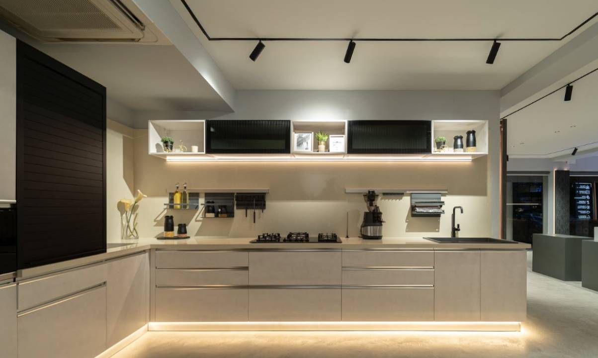 Kuche7 Hyderabad Beige Kitchen