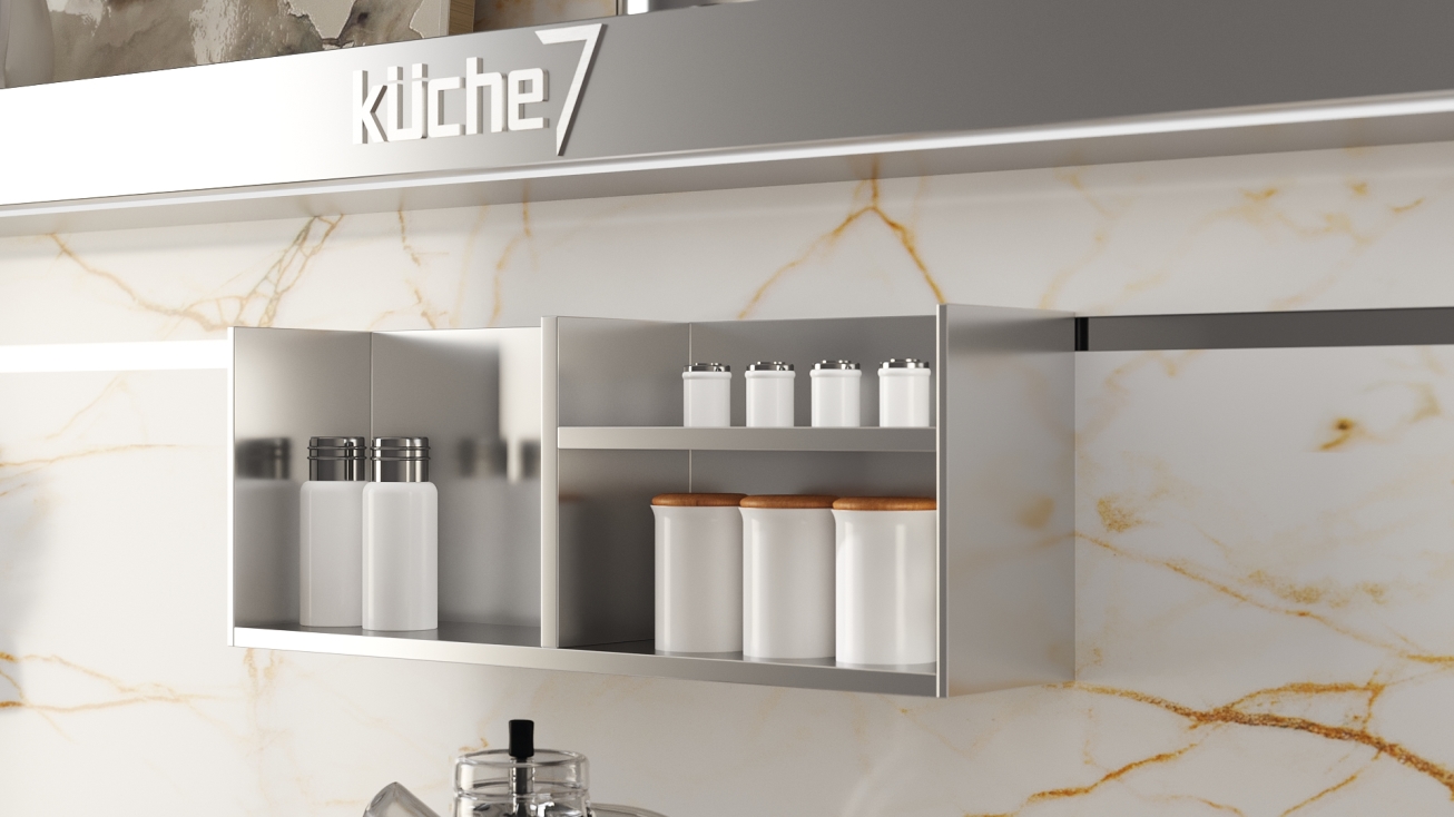 Kuche7 stainless steel modular kitchen