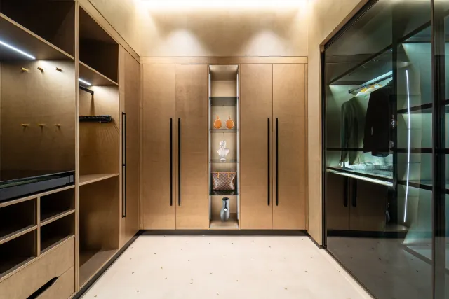 Gold Walk-In Wardrobe