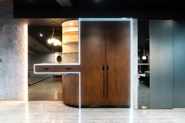 Wood Textured Wardrobe