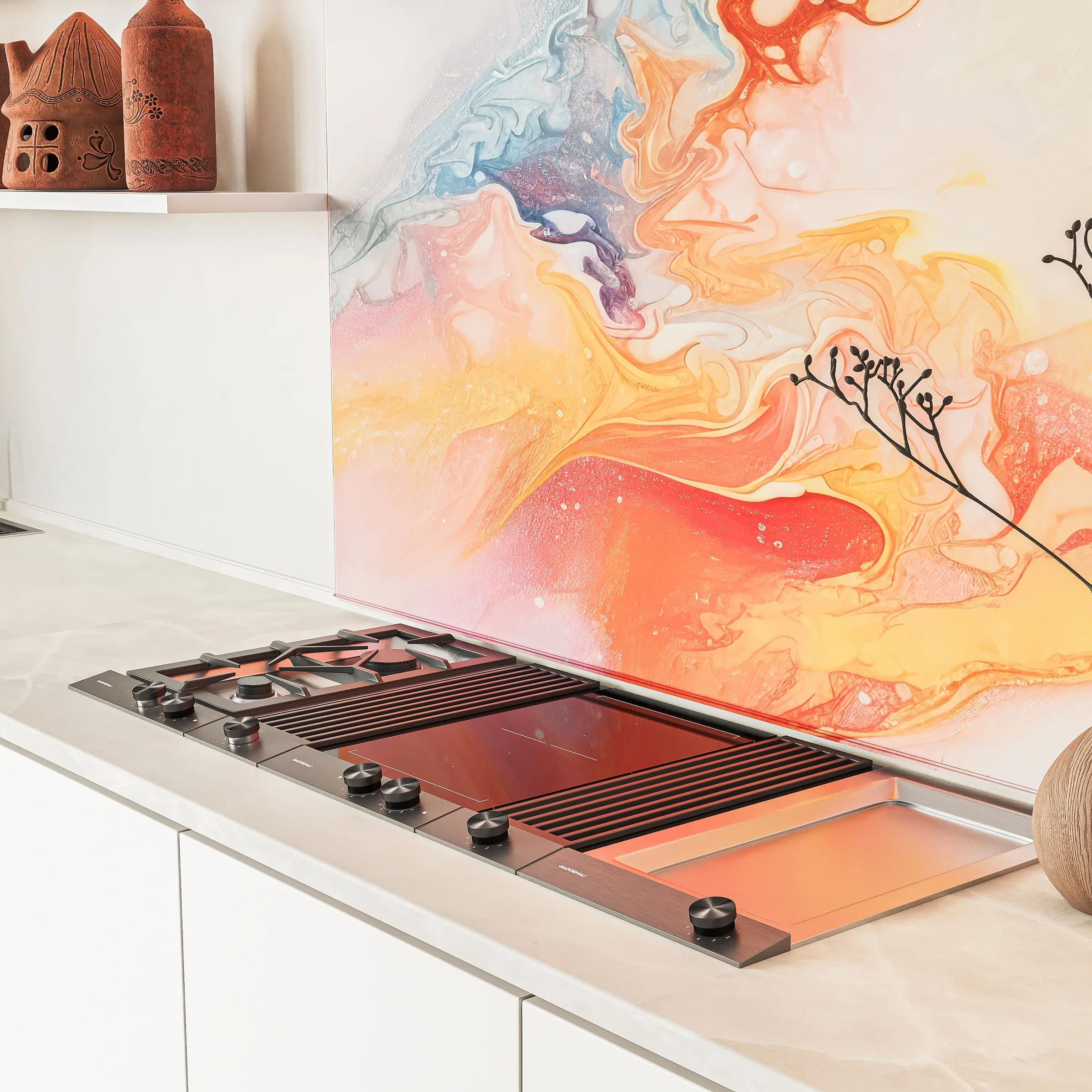 Built-In Hybrid Hob