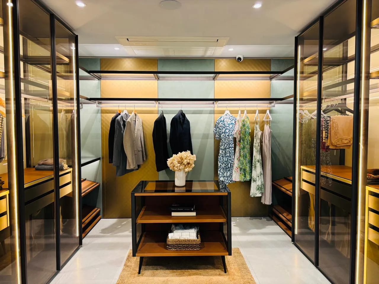 Glass Walk-In Wardrobe