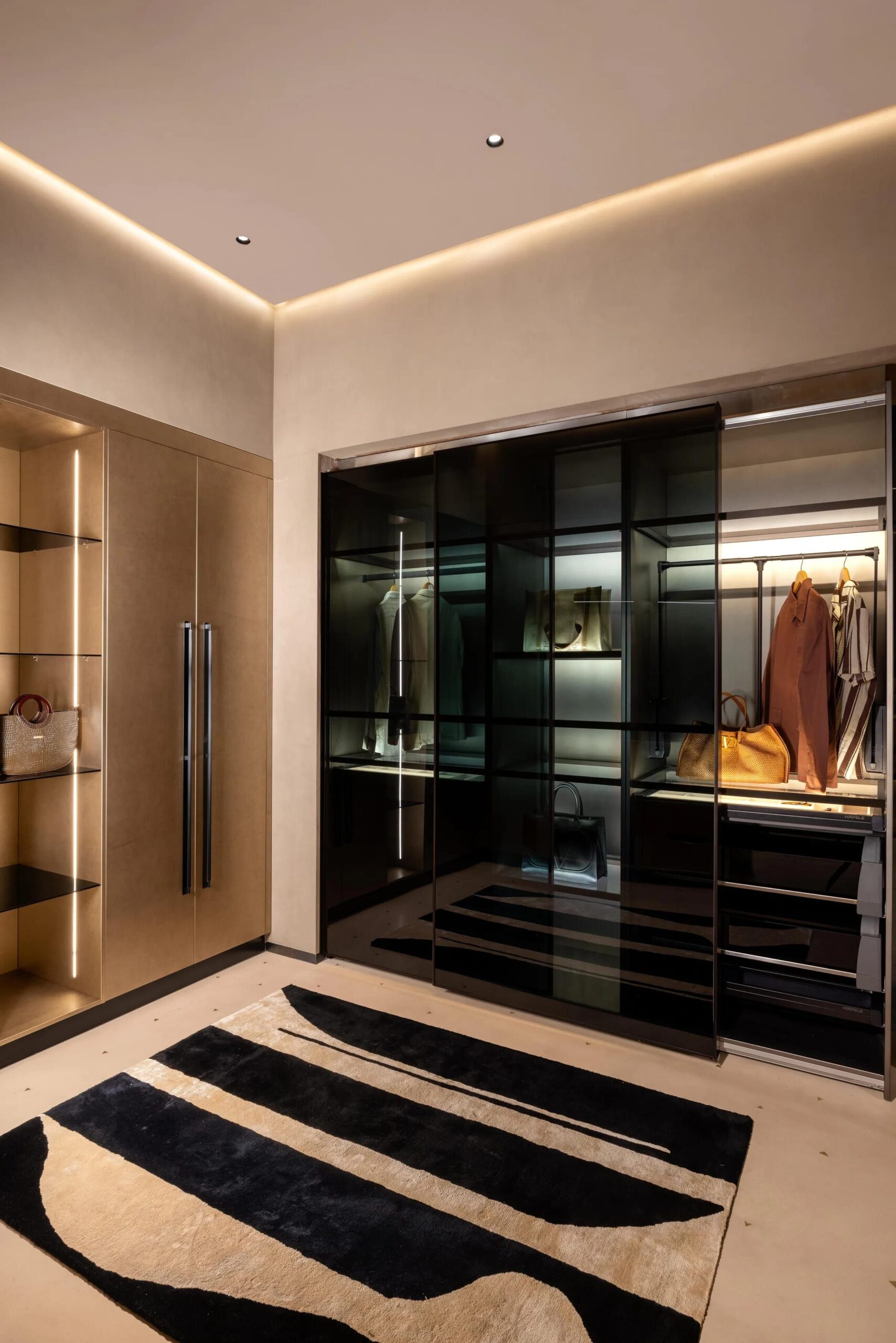 Black Tinted Sliding Wardrobe