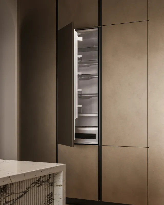 Built-in Fridge integrated cabinetry