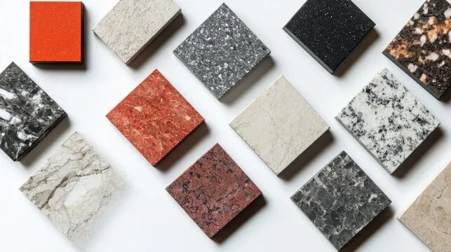 Granite countertop samples