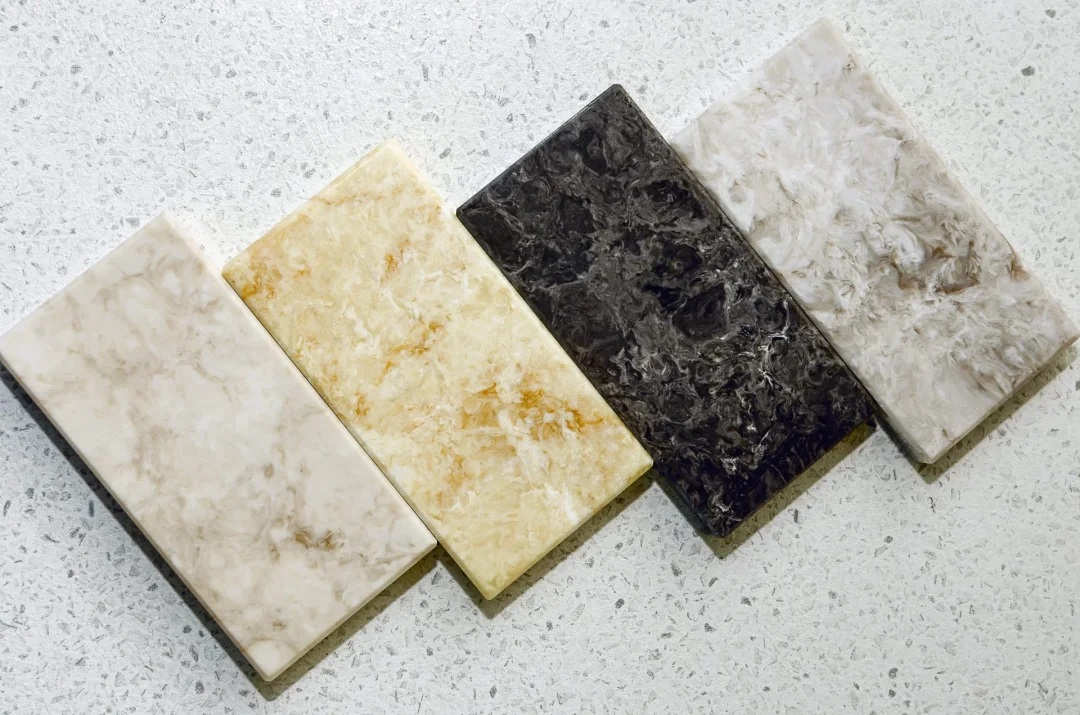 Marble countertop samples
