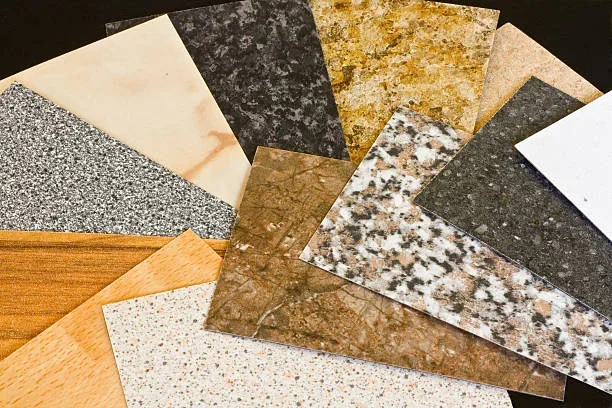 Laminate countertop samples