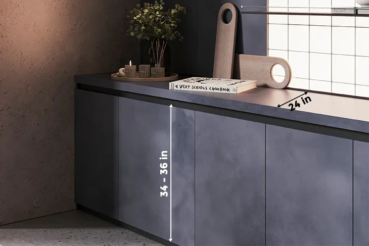 Base cabinet dimensions