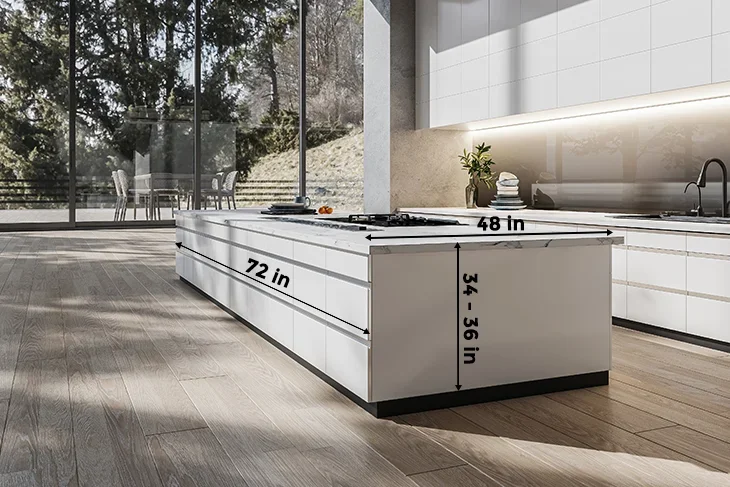 Kitchen island dimensions