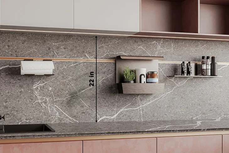 Backsplash dimensions