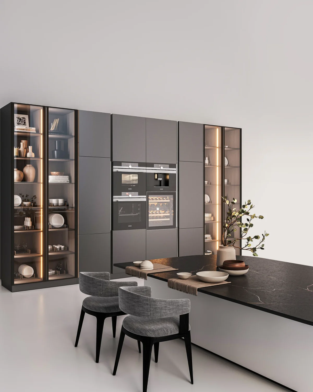 Black and White Kitchen