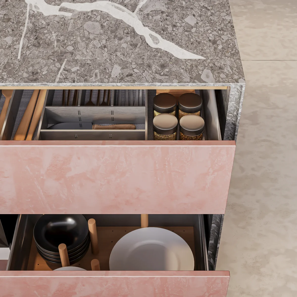 Kitchen Drawers and Storage
