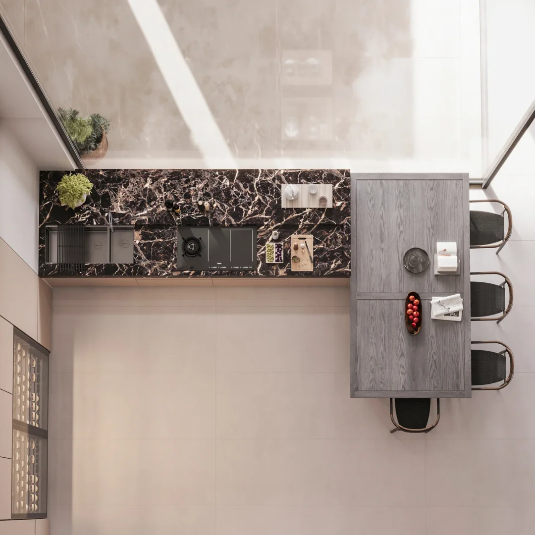 Peninsula breakfast bar