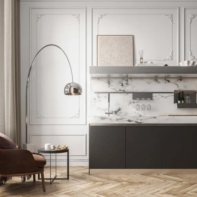 Charcoal Modular Kitchen - Image 2
