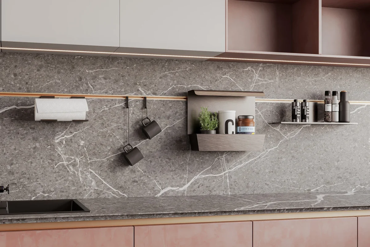 Quartz or Granite Kitchen Dado