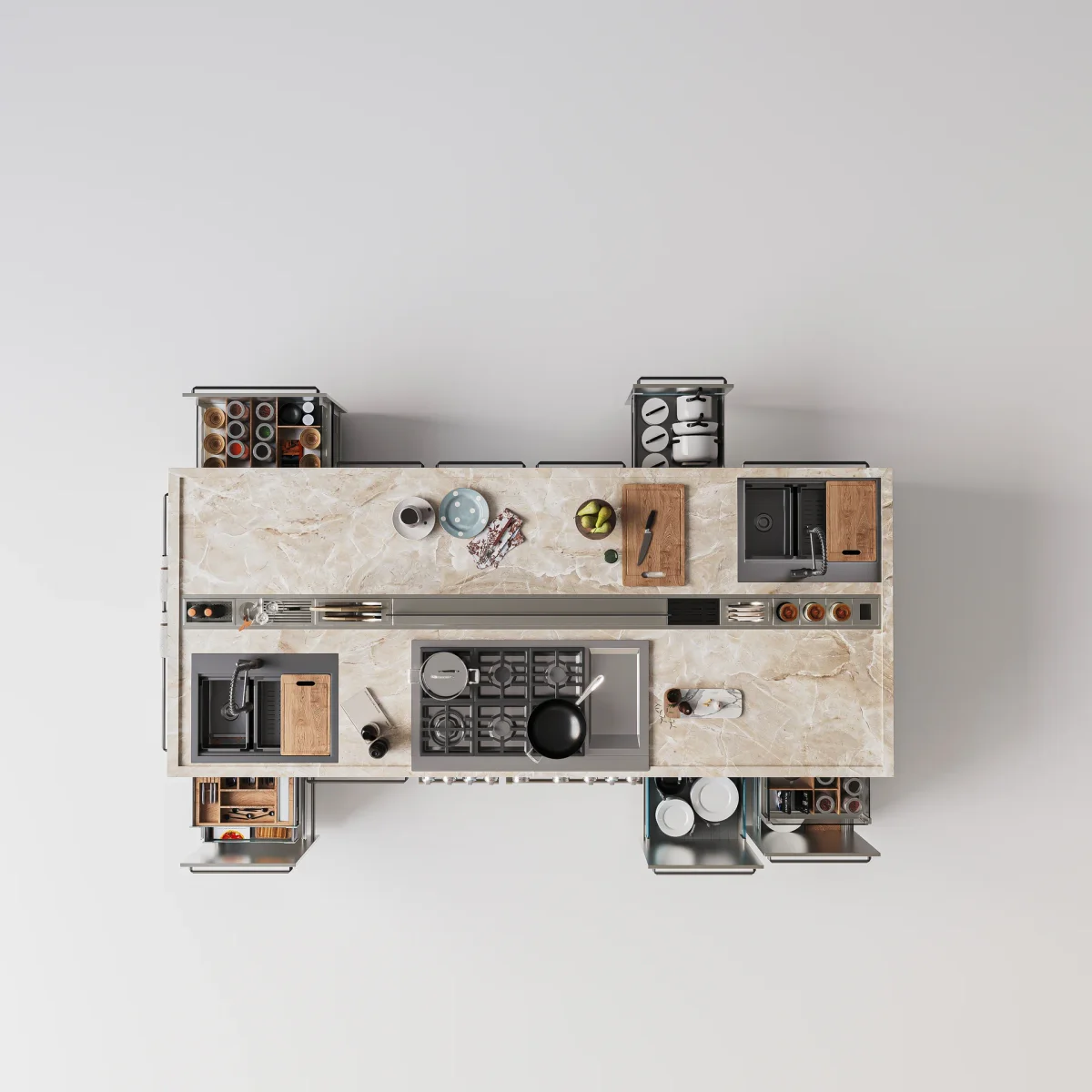 Modular Kitchen Carcass and Cabinet Material
