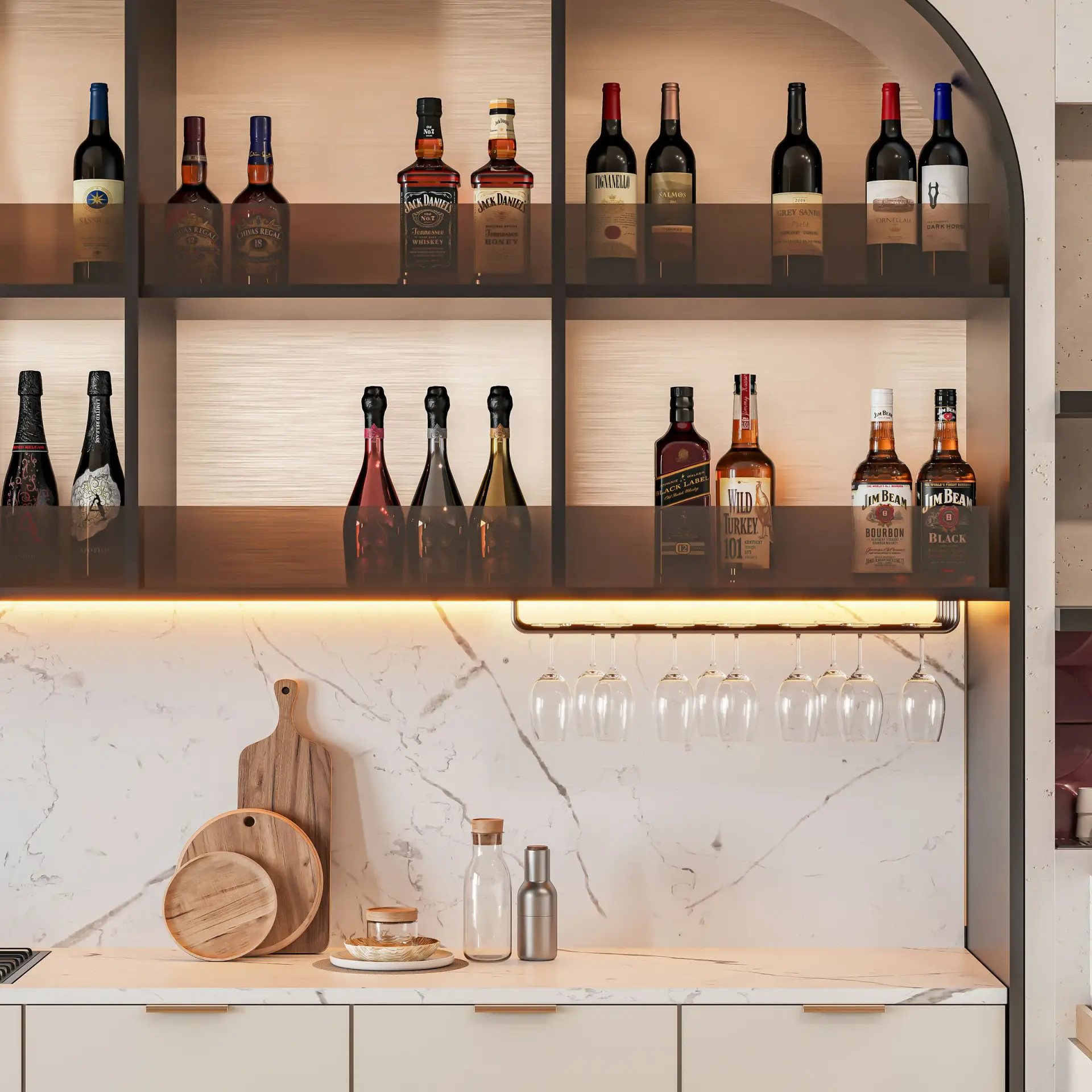 Suspended Glass Holder
