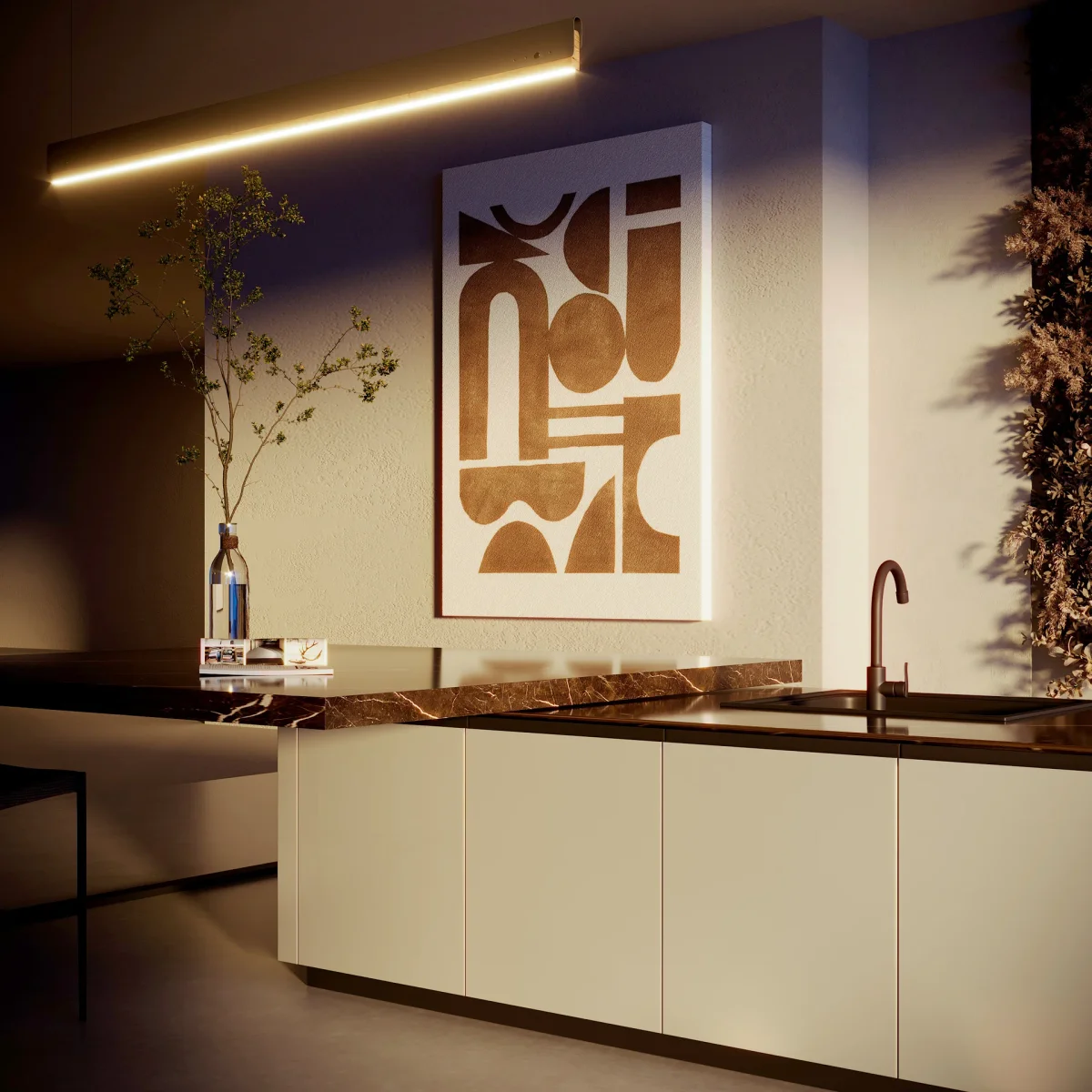 Kitchen lighting colour temperature