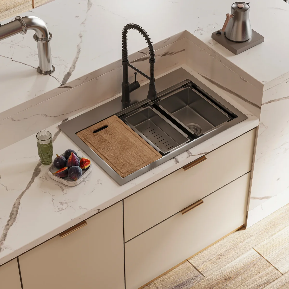 Top-Mount Kitchen Sink