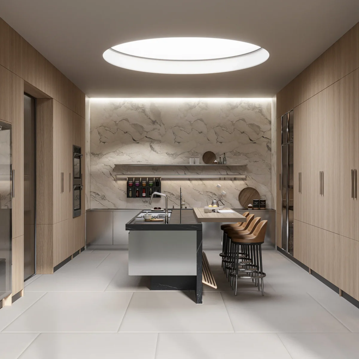 U Shaped Modular Kitchen