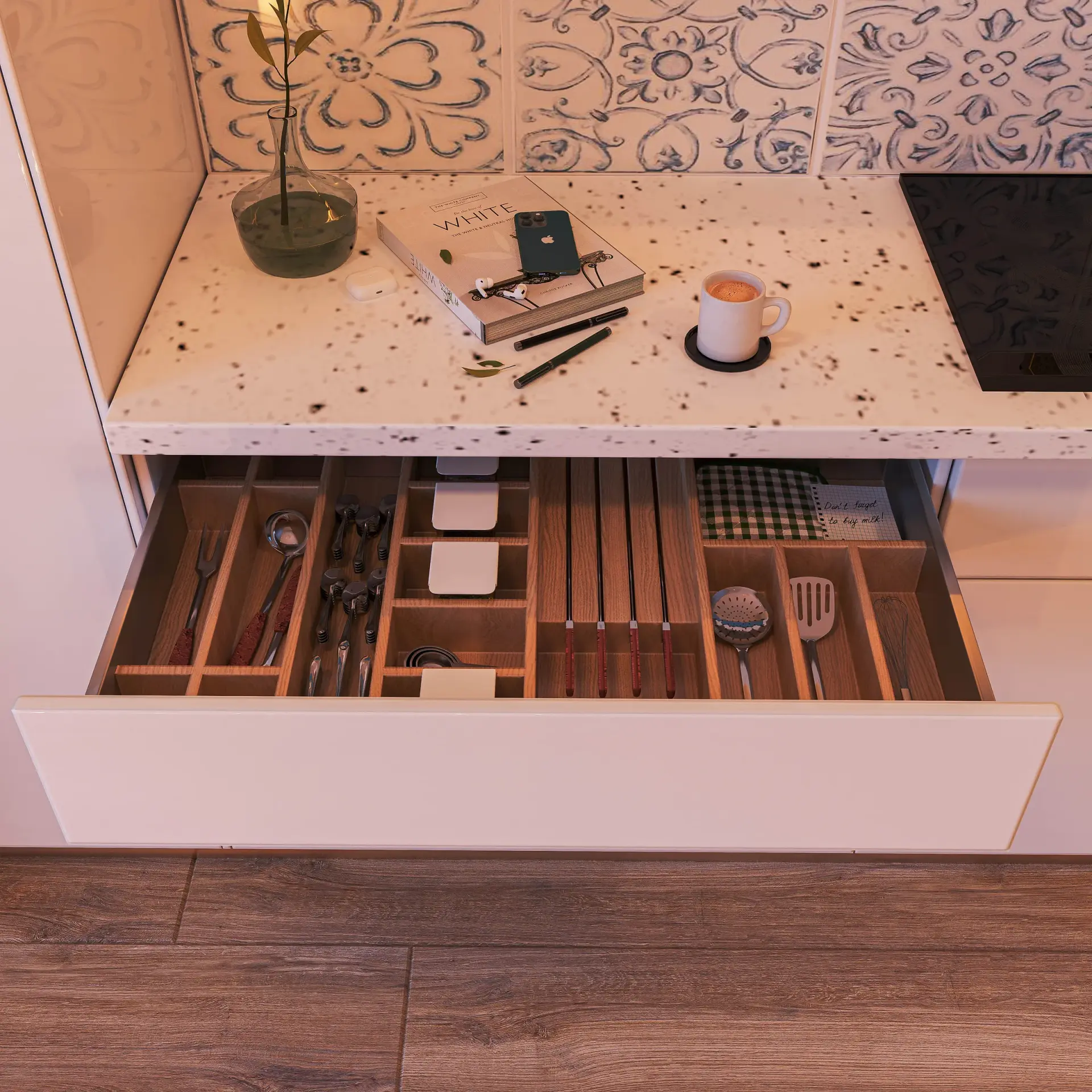 Wooden Cutlery Organiser 2