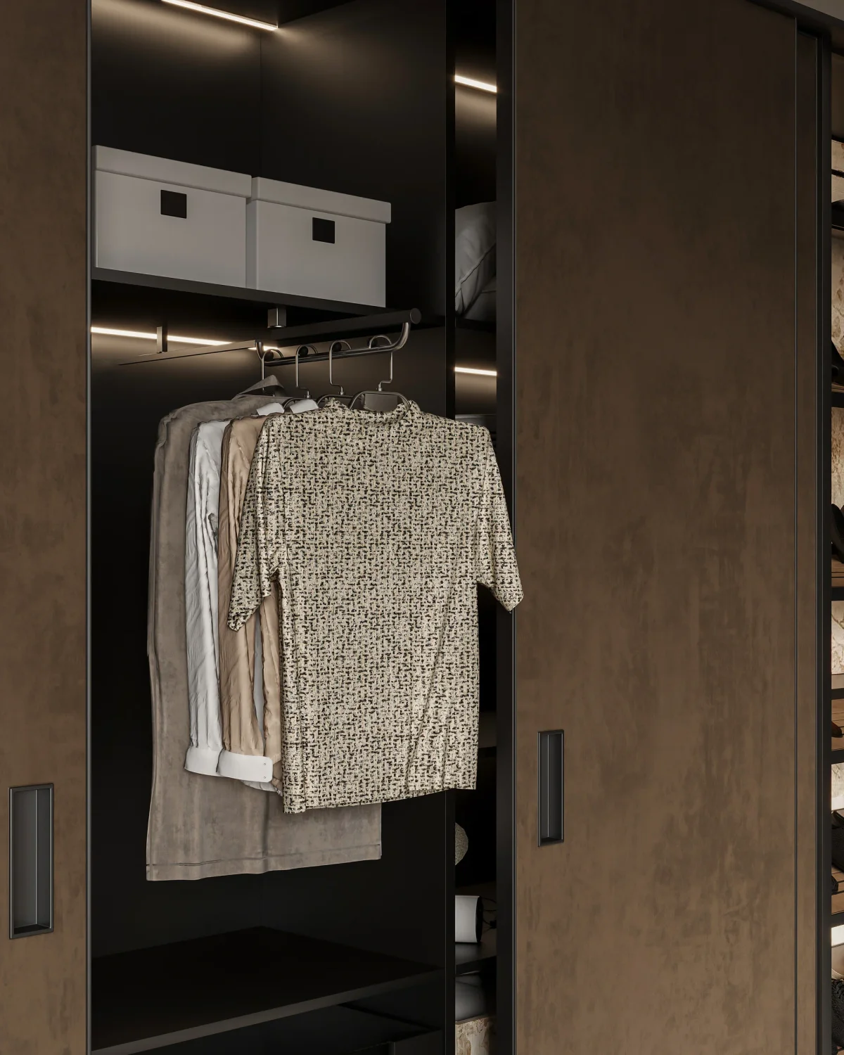 Wardrobe Hanging Rods and Extending Rails