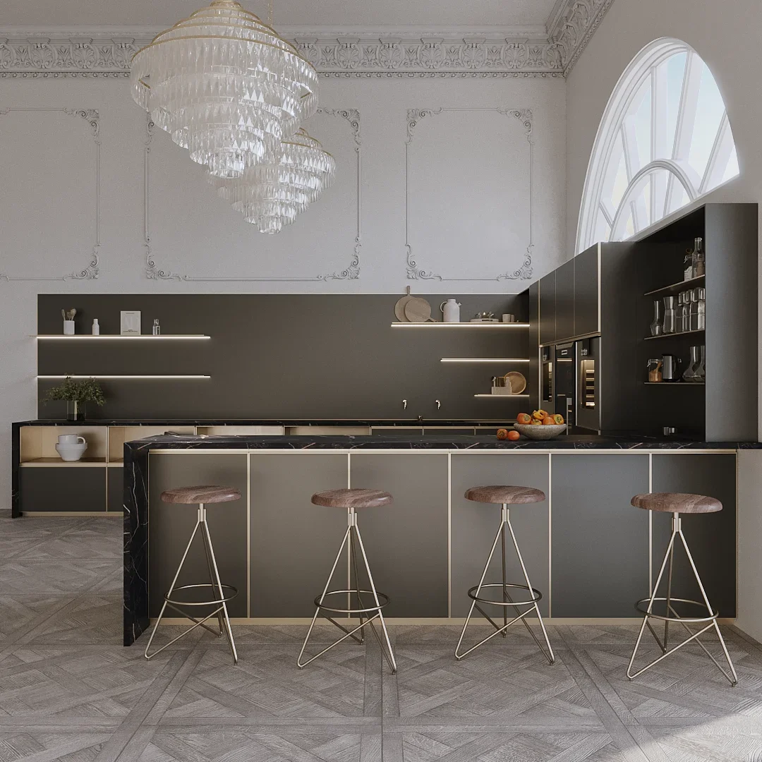 Modern Stainless Steel Home Kitchen